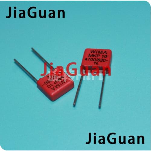 10PCS RED WIMA MKP10 4700PF 630V p7.5mm original new MKP-10 472/630V audio 4.7nf film 472 4700P PCM7.5 hot sale 4700pf/630v 4N7