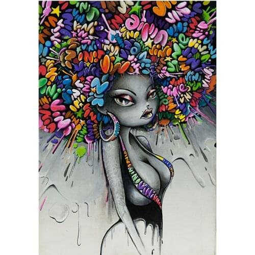 Nude African Portrait Canvas Painting Cuadros Posters and Prints Wall Art Picture for Living Room Decor