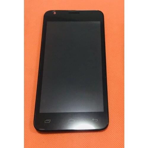 Used Original LCD Display digitizer + Touch screen + Frame for Catee CT550 5.5 inch MTK6572 Dual Core QHD 960x540 Free shipping