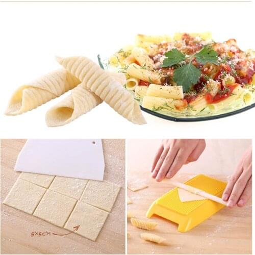 Plastic Pasta Machine Macaroni Board Spaghetti Pasta Gnocchi Maker Cutter Rolling Pin Kitchen Tool Baby Food Molds Accessories