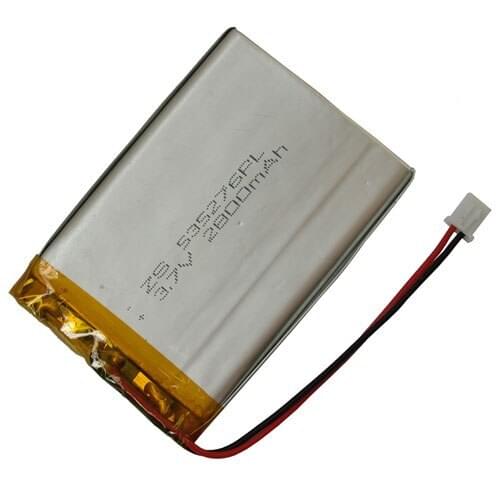 Polymer lithium battery 2800mAh 535276 3.7V backup power MP3 MID (custom) Rechargeable Li-ion Cell