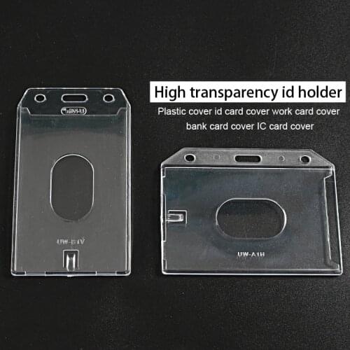 Transparent Clear Badge Holder Plastic Case Badge Id Card Holder Work Card IC Card Bus Card