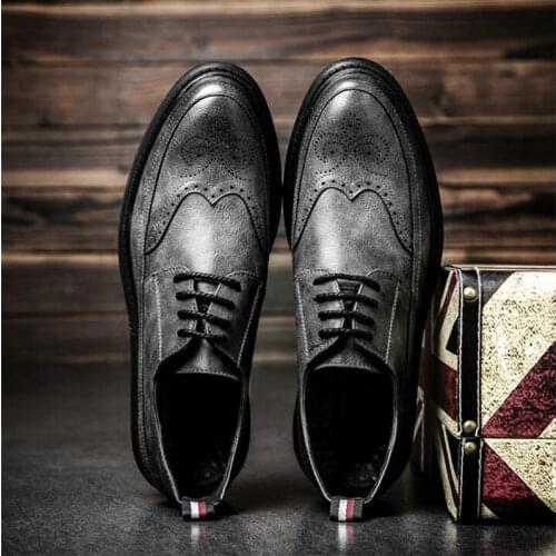 RZYFFS Mens Leather Shoes
