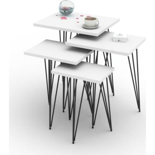 Modern Larose Zigon Coffee Table Faye Cvz 4 Pcs (55*45*35-50*40*30-45*35*25-40*30*20) rectangle coffe table