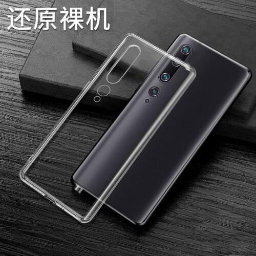 Ultra-thin transparent Soft TPU case For Xiaomi Mi 10 Pro slim Protective back cover for xiaomi mi 10 10pro mi10 shell