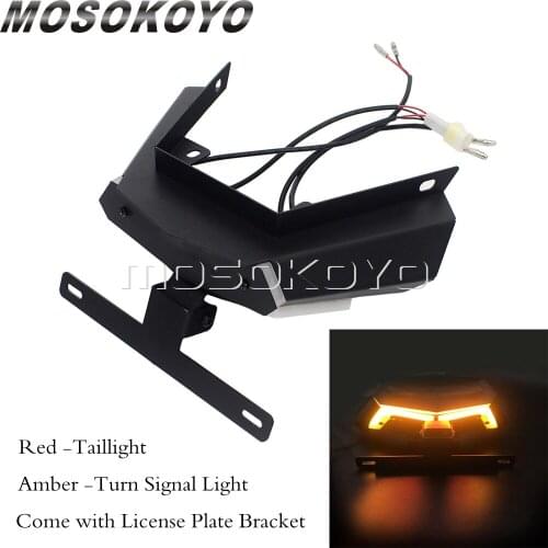 For Benelli Leoncino 500 BJ500 Motorcycle Fender Eliminator Integrated Turn License Plate Lights Brake Warning Signal LED Light