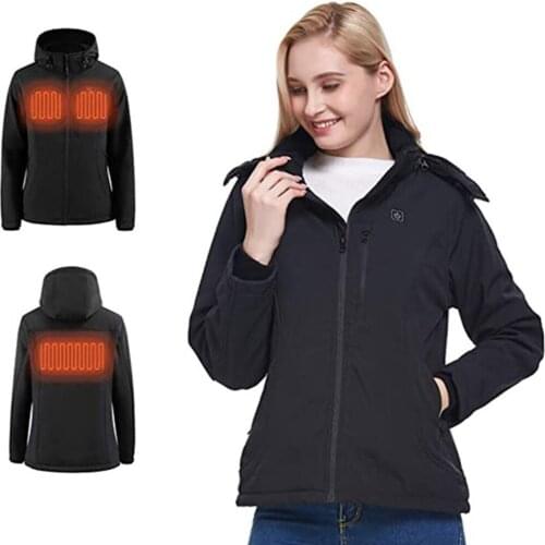 2020 Winter new heated windbreaker jacket men autumn outdoor hooded jacket mens women 8 Adjustable Heating Setting jacket