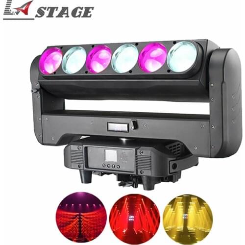 High Power LED 6x60w 4-in-1 Rgbw Beam Led Zoom Moving Head With Wash Effect Stage Light For TV Studio