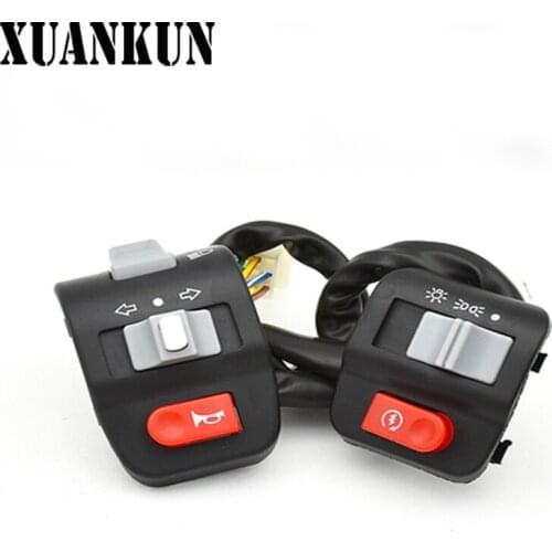 XUANKUN Combination Electric Scooter Motorcycle Headlight Switch Assembly Horn Handle