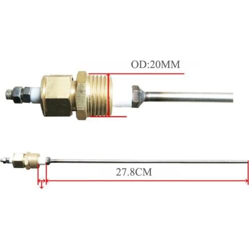 1/2inch High Temperature Resistance Water Level Probe Boiler Electrode Rod For Steam Boilers Stainless Steel Water Level Probe