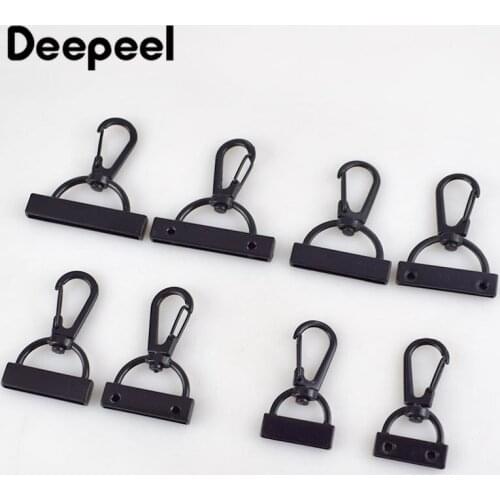 Deepeel 10pcs 20/26/30/38mm Webbing Lobster Clip Hooks Carabiner Buckles Screw DIY Handmade Bag Clothing Decor Accessories BD381