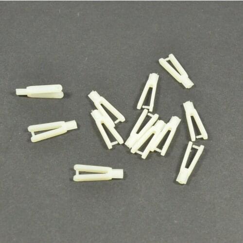 10pcs RC Fixed Wing Airplane Parts Plastic Clevis White M2*L30mm