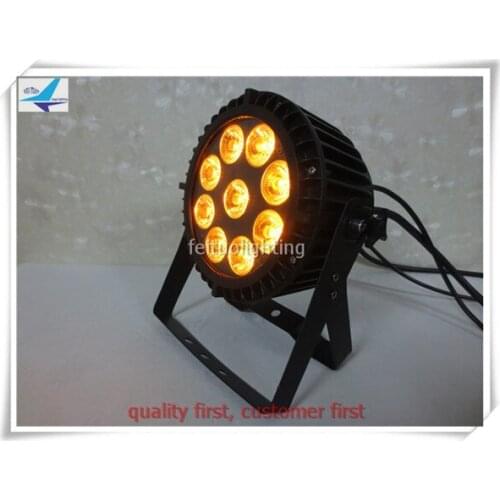 10pcs/lot 6 in 1 waterproof par led 9x18W ip 65 rgbaw uv par led par light