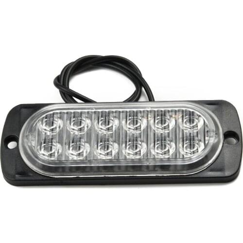 12LED Light Bar Safety Urgent Working Fog Light Red Lamp Led Car Light For Off-Road Car Trucks LED Headlights Spotlight 12V~24V