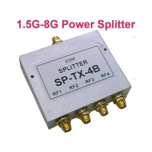 4 Way SMA Power Splitter 1500mhz~8000MHz,SMA 8Ghz power divider signal cable splitter,female divider for telecom use