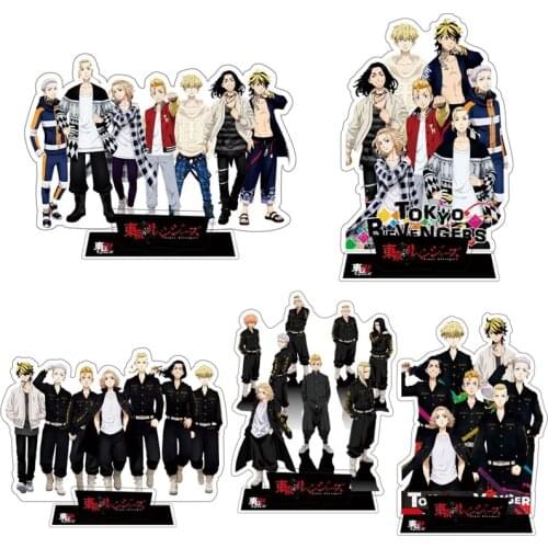 Anime Tokyo Revengers Figure Cosplay Acrylic Sano Manjirō Ryūgūji Ken Draken Takemichi Hinata KeyChain Stand Model Toy Gift