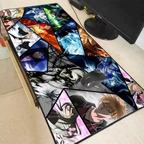 Mairuige Bleach Japan Anime Large Gaming Mouse Pad Lock Edge Keyboard Mouse Mat Gaming Desk Mousepad for CS GO LOL Dota Game