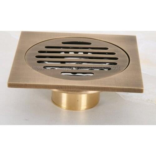 Floor Drain Cover Colander Shower Waste Drainer Antique Brass Bathroom Kitchen Colander Floor Drains Bathroom Accessories Nhr047