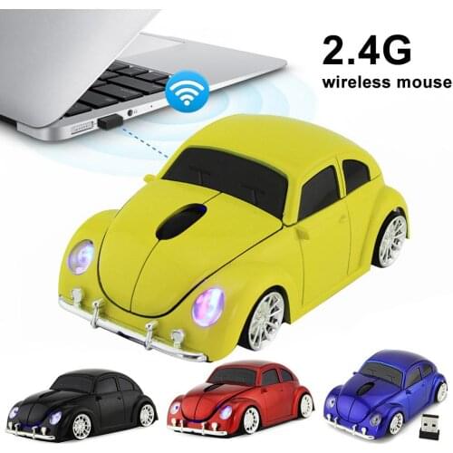 Car Shape Ergonomic 2.4GHz Wireless Gaming Mouse with Receiver for PC Laptop