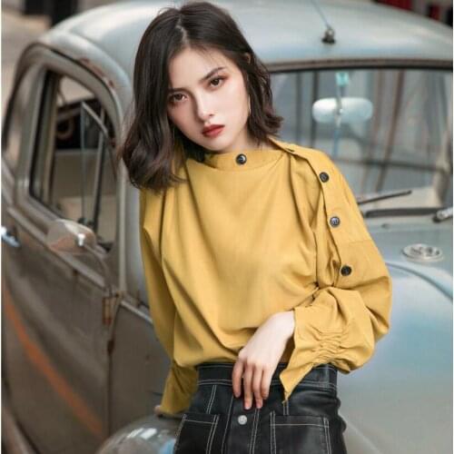Желтые блузки Finer Choi's China At AliExpress
