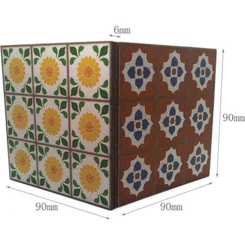 1/12 Scale Dollhouse mini Furniture Miniature floor wallpaper for Dolls House Any Rooms Furniture Decor Accs