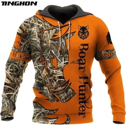 XS-7XL Boar Hunter 3D Printed Hoodie and Sweatshirt Tattoo Harajuku Fashion hoodies Unisex Casual Jacket pullover