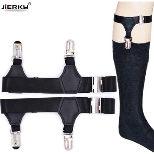 Sock Garters Mans Soxs Stays Holder Gentleman Leg Suspenders Shirt Braces Elastic Uniform Business strap Shirt Garters WJ002