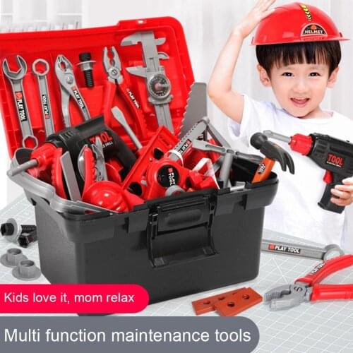 Kids Boys Simulated Plastic Repairing Kit Pretend Play Educational Toy