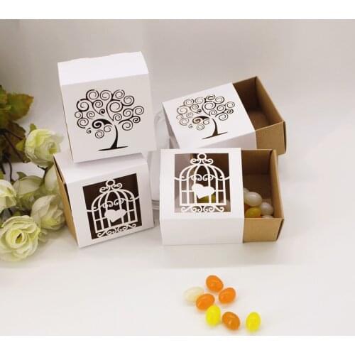 Newest 100 Pcs/lot birdcages Wedding Gift Favor Boxes