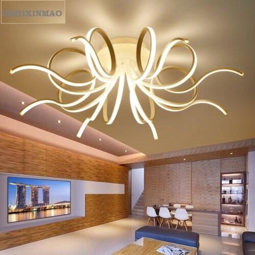 HSHIXINMAO New Nordic art LED living room ceiling lights creative bedroom study coffee restaurant ceiling lamps 90-265V