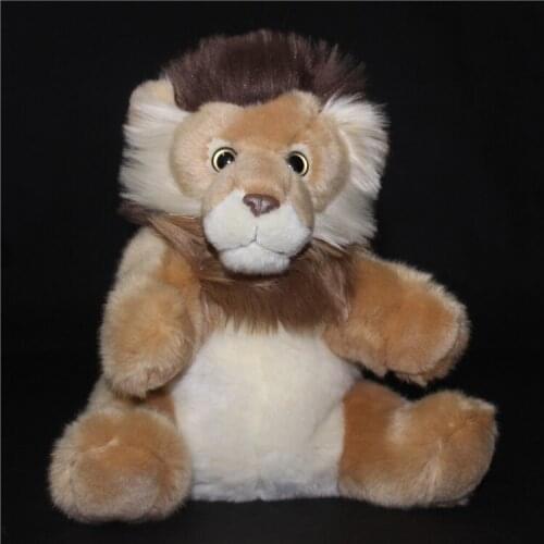 Educational Toys Plush Doll Simulation Wild Animals Lion Doll Puppets Toy Children Gift