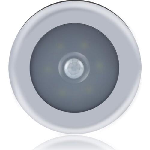 1pc Wholesale Dropshipping MOONBIFFY 6LED PIR Body Motion Sensor Activated Wall Light Night Light Induction Lamp Closet