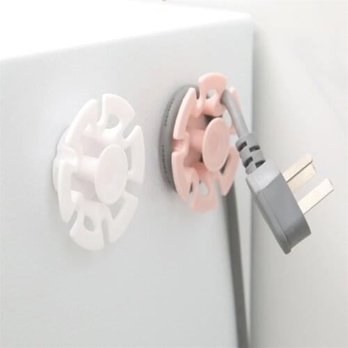 Bathroom Organizer Tools Wall Hook New Creative Home Plug Holder Free Punching Wire Storage Home Decoration Accessories