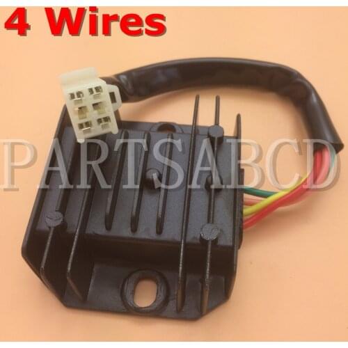 PARTSABCD 4 wire Voltage Regulator Rectifier GY6 150 200 250cc ATV Dirt Bike Moped Scooter