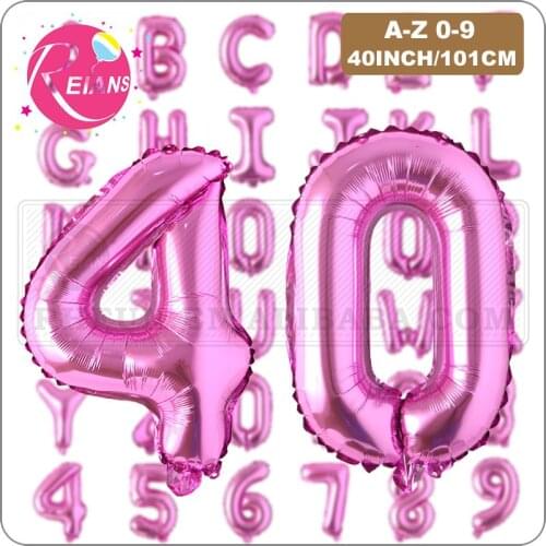 Rose Red Letter Balloon birthday party decorations kids Wedding Balloons Alphabet Air Globos Anniversary Baby shower Decoration