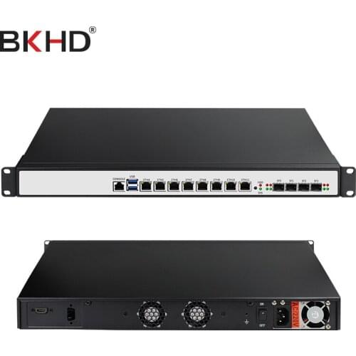LGA1151 Intel Core i7 9700 processor 1u 8 nic server rack 4 SFP 10G i3 i5 i7 firewall appliance PfSense with OEM H170 OPENsense