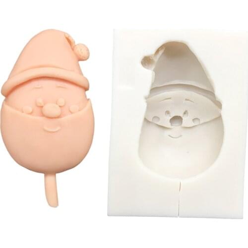 Santa Claus Silicone Sugarcraft Mold Resin Tools Cupcake Baking Mould Fondant Cake Decorating Tools