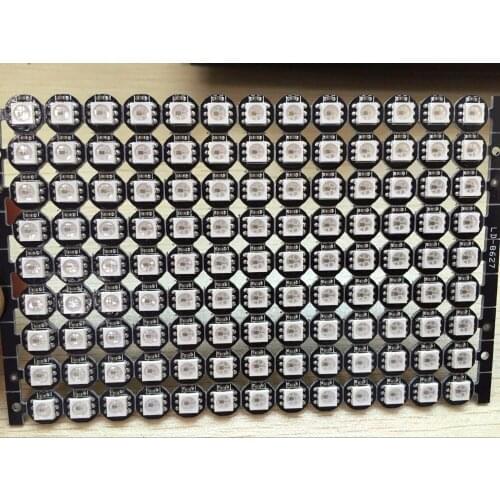 SK6822-RGB full color addressable LED pixel light with heatsink;DC5V input;BLACK PCB