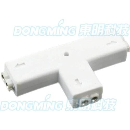 2pcs IP65 waterproof 2 pin smd led 5050 connector wire 8mm T Shape for 3528 Single Color