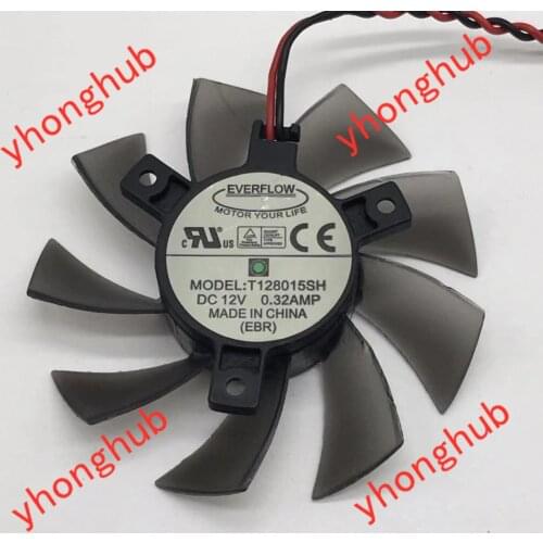 Everflow T128015SH Server Round Fan DC 12V 0.32AMP 75X75X16mm
