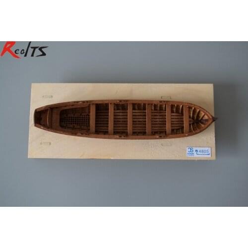 RealTS Classic wooden boat 1/48 lifeboat wooden boat assemble kit wooden puzzle plnance