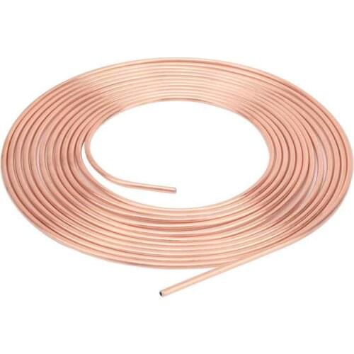 3/16in OD 25ft Copper Nickel Brake Line Tubing Kit Coil and Fitting Perfect Flexibility Brake Induction Line