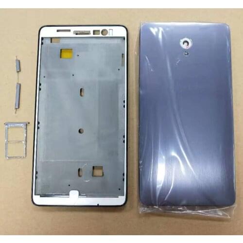 For lenovo S860 LCD Front Frame Battery cover Protection house Back Cover Case Sim tray Cato card slot