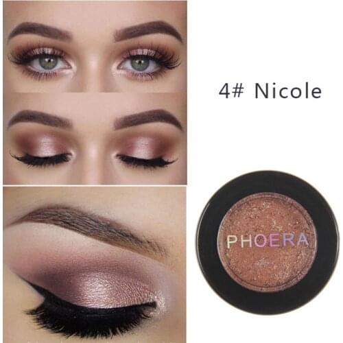 PHOERA 24 Colors Waterproof Eye Shadow Cream Pigmented Diamond Glitter Matte Shimmer Powder Cosmetic Kit Eye Makeup TSLM2