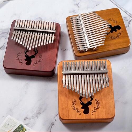 17 Keys Kalimba Thumb Piano High Quality Wood Mbira Body Musical Instruments With Learning Book Kalimba Piano Christmas Gift