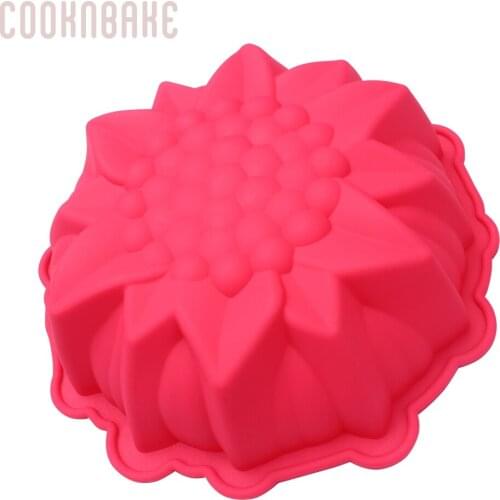 Sunflower cake pastry mould silicone mold for cakes pastry large flower bread pizza pan