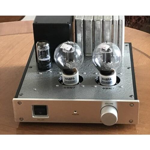 6SN7 bile pre-amplifier, frequency response 10HZ-100KHZ=0DB, full frequency performance balanced, transparent sound quality