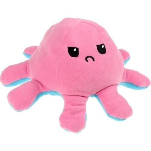 Attach Pink Blue Octopus Plush Pillow