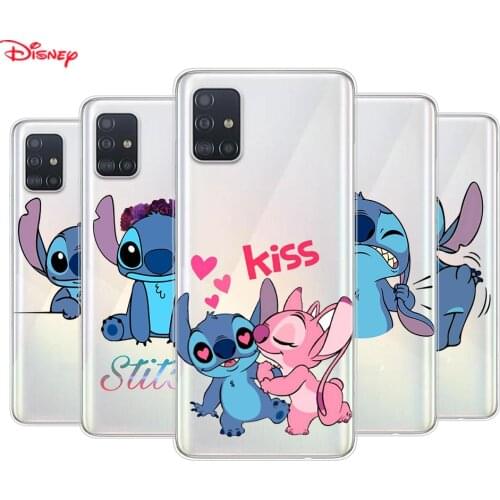 Cartoon Lilo Stitch Disney For Samsung Galaxy A01 A11 A12 A22 A21S A31 A41 A42 A51 A71 A32 A52 A72 A02S Silicone Phone Case