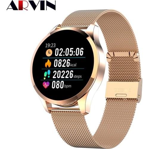 Arvin Q9 Fashion Waterproof Sport Fitness Tracker Smart Watch Men Women Bracelet Heart Rate Smartwatch for Android